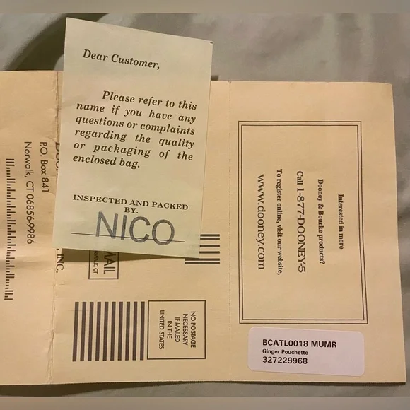 Dooney & Bourke ginger pouchette crossbody. Like new condition. - Picture 3 of 13